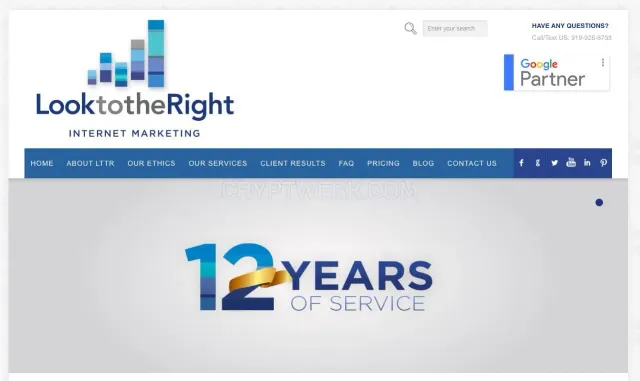 Look To The Right website