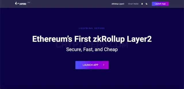Loopring Exchange website