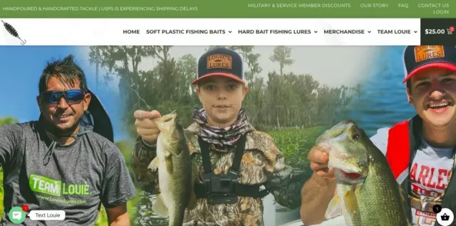 Louieslures.com website