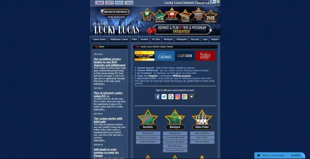 Lucky Lucas website