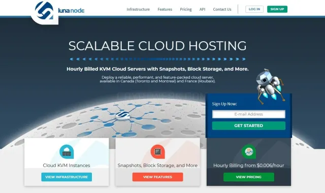 Lunanode website