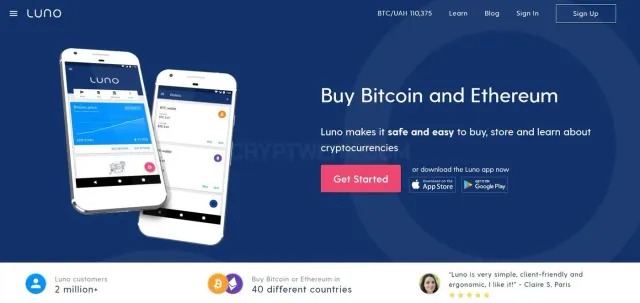 Luno website