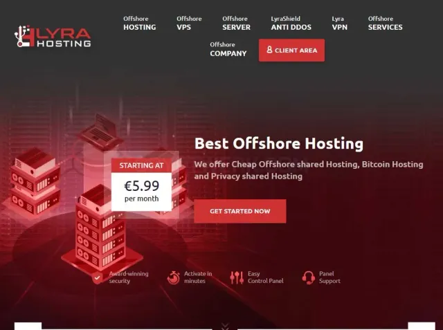 Lyra Hosting website