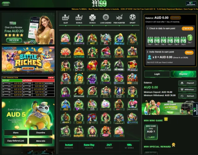 M99AUD website