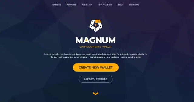 Magnum Wallet website