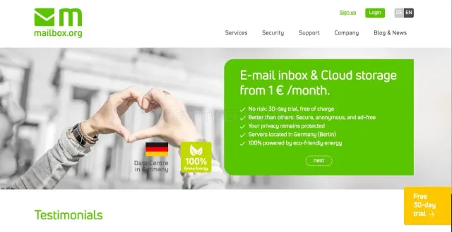 Mailbox.org website