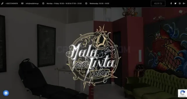 Malatinta Tattoo Gallery website