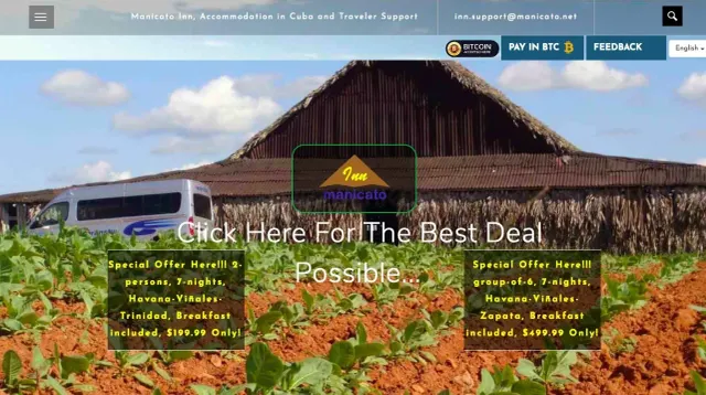 Manicato Inn website