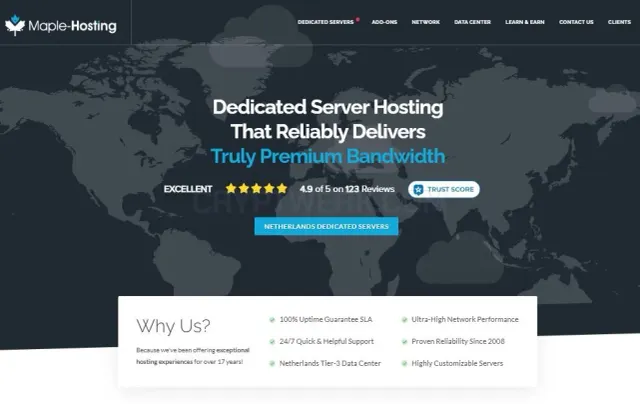 Maple-Hosting website