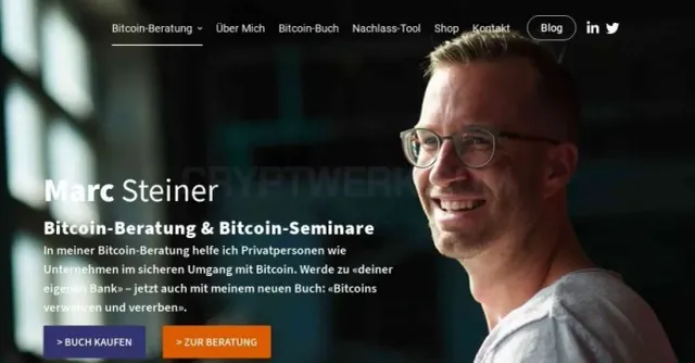 Marc Steiner Bitcoin Consulting website