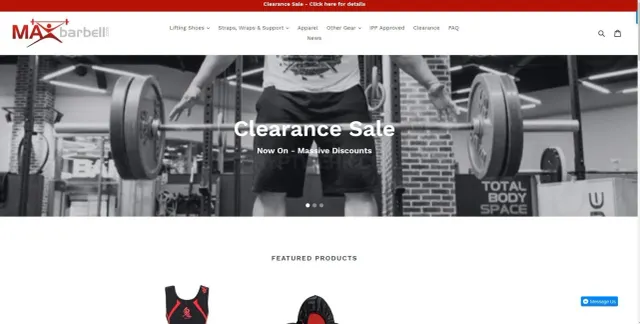 Maxbarbell.com website