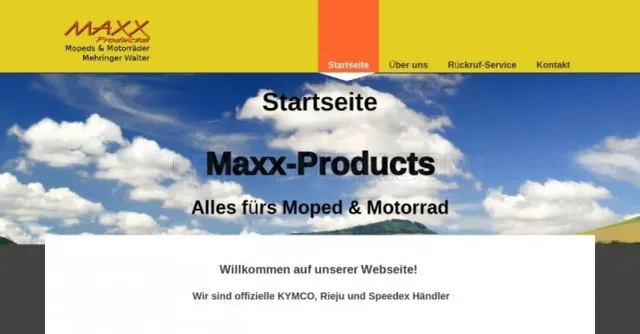 Maxx Products Mopeds & Motorcycles website