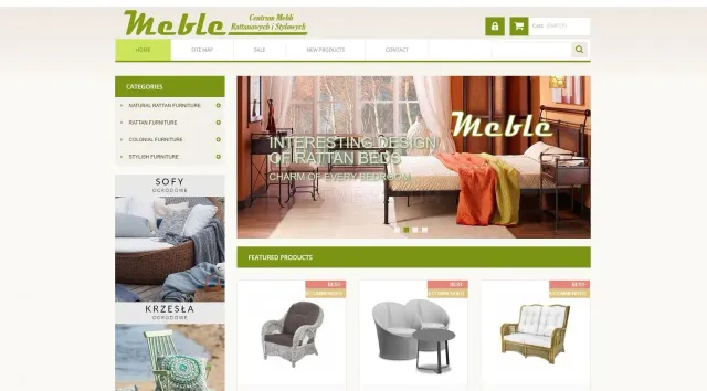 Meblezrattanu.pl website