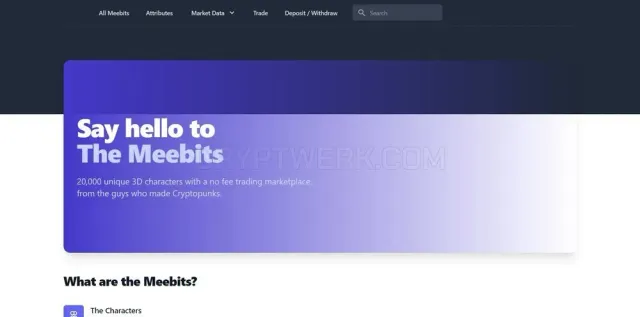 Meebits website