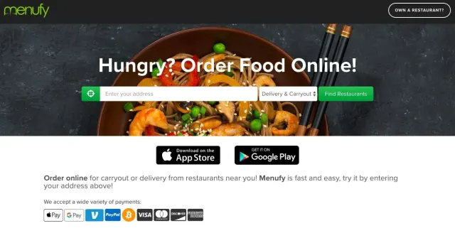 Menufy.com website