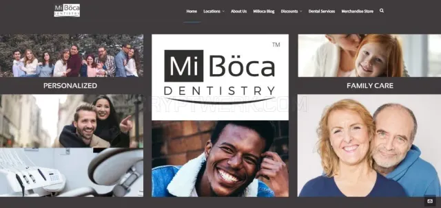 Miboca Dentistry website
