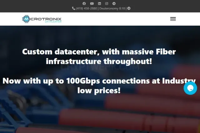 Microtronix Datacenter website