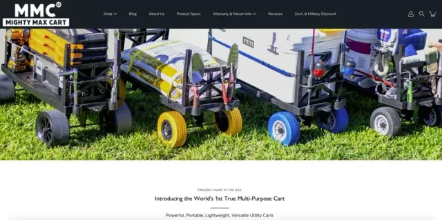 Mighty Max Cart LLC website