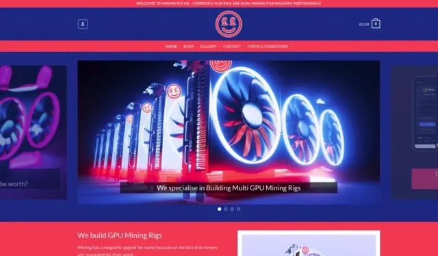 Mining Rig UK website