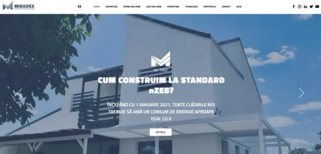Miradex.ro website