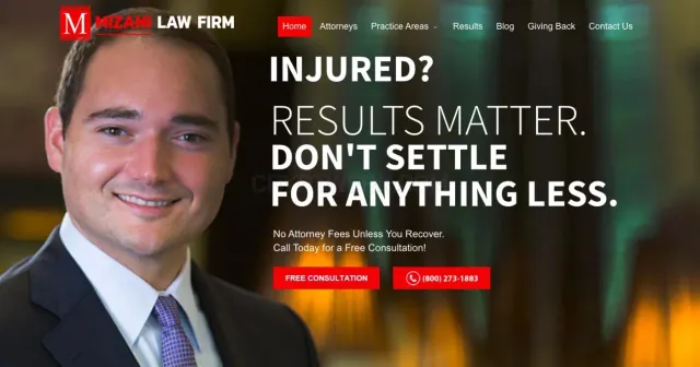 Mizani Law Firm website