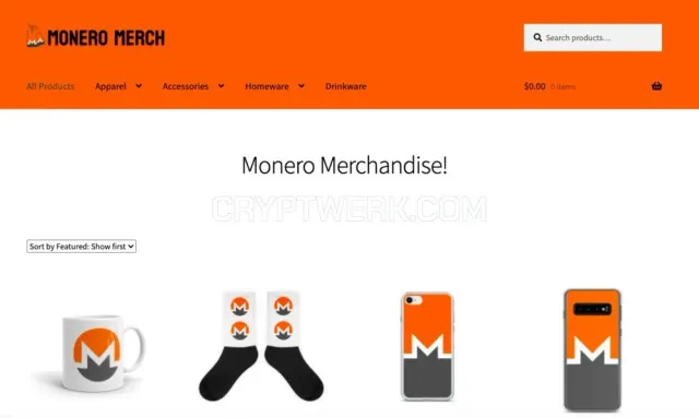 Monero Merch website