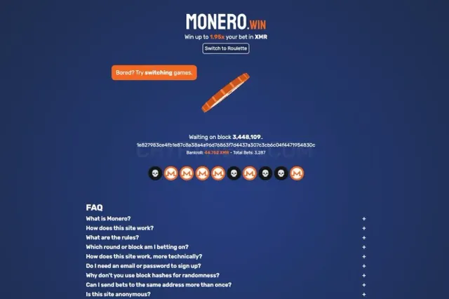 Monero.win website