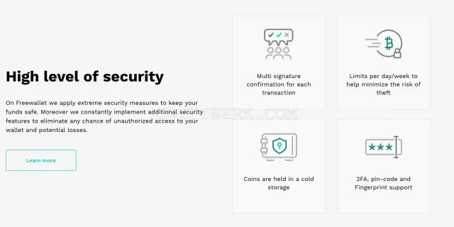 Multiwallet by Freewallet website