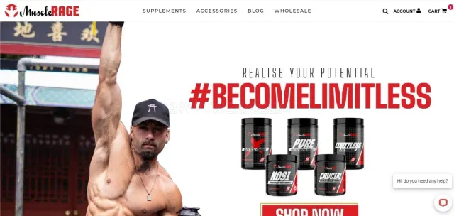 Muscle Rage website