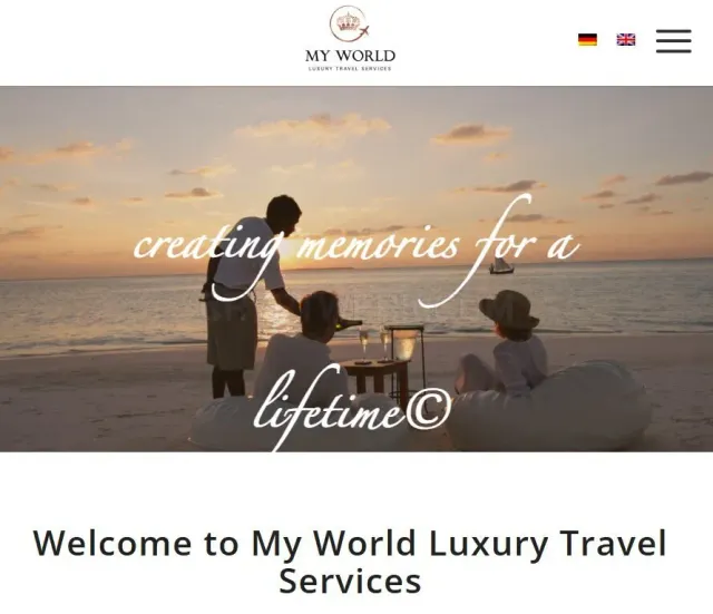 My World Luxury Travel Services website