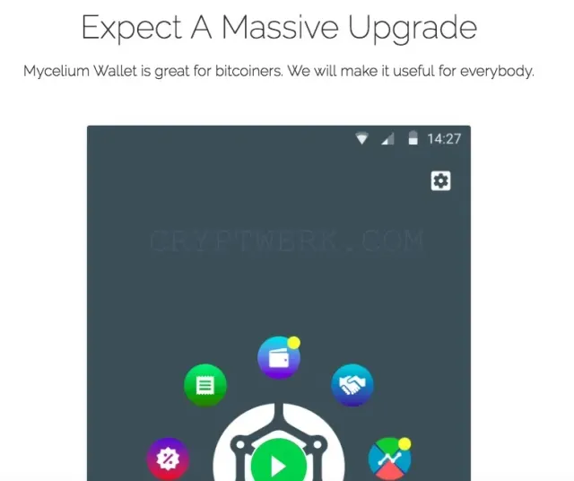 Mycelium Wallet website