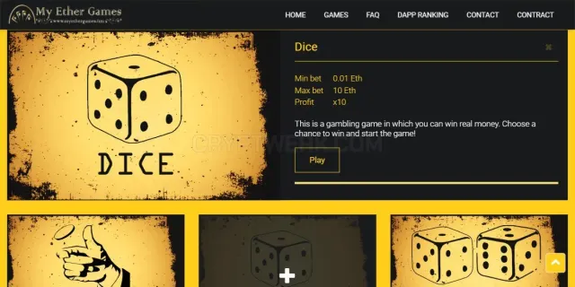 MyEtherGames website