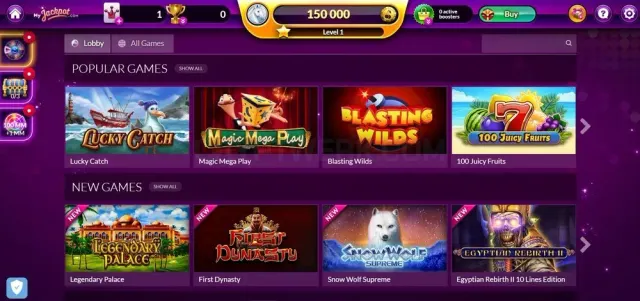 MyJackpot website