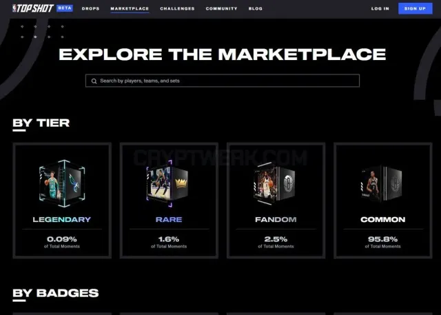 NBA Top Shot website