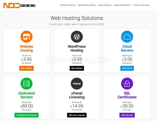 NDCHost website