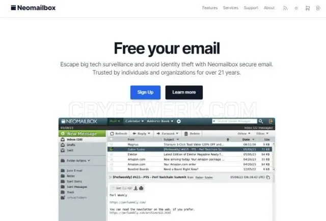 Neomailbox website
