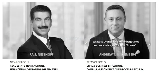 Nesenoff & Miltenberg LLP website