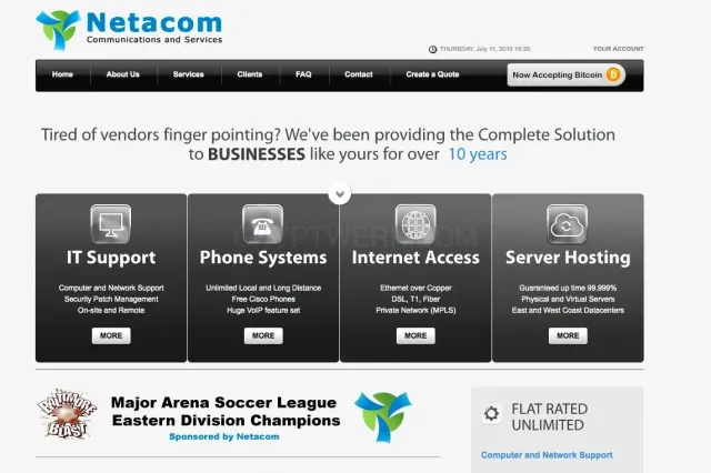 Netacom website