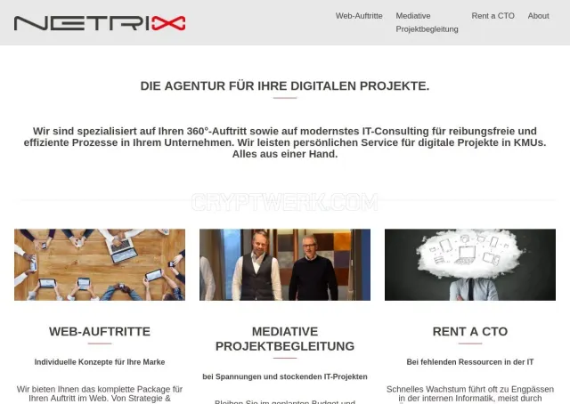 Netrix.ch website
