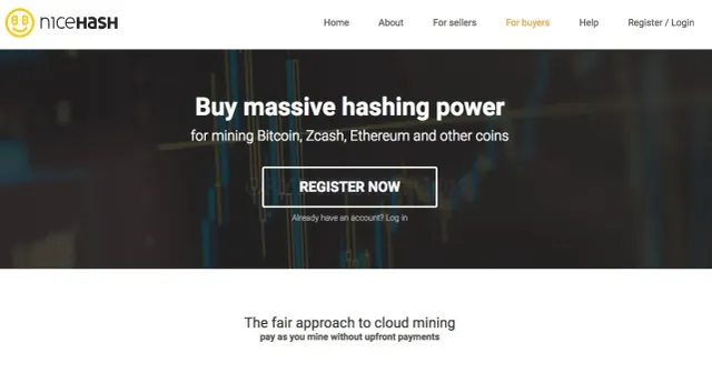 NiceHash website