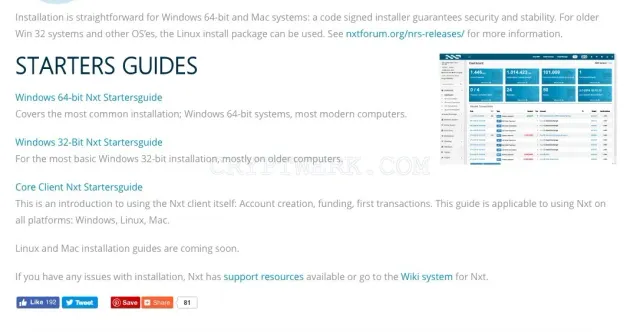 NXT Client website