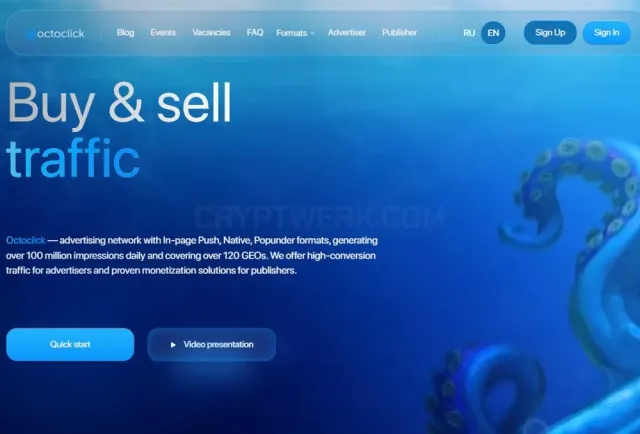 Octoclick website