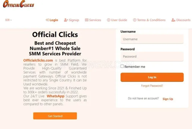 Officialclicks website