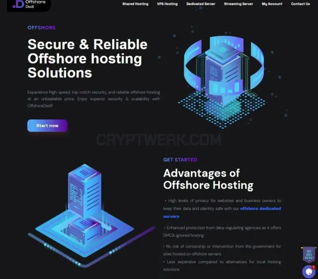 OffshoreDedi website