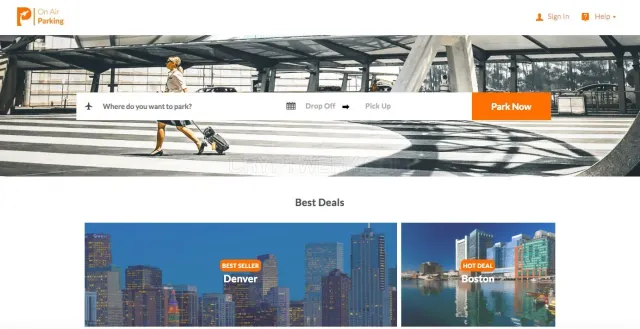 Onairparking.com website