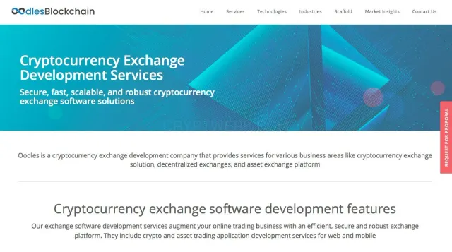 Oodles blockchain website