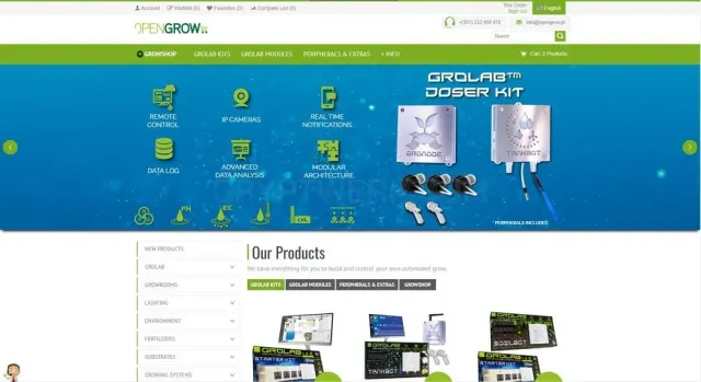Open Grow website