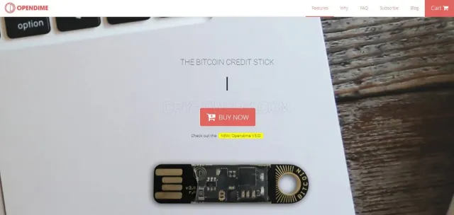Opendime website