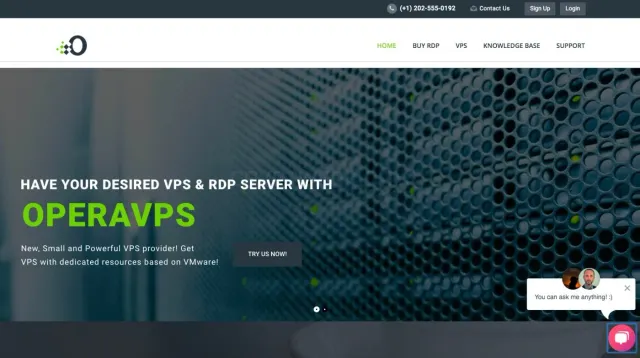 OperaVPS website