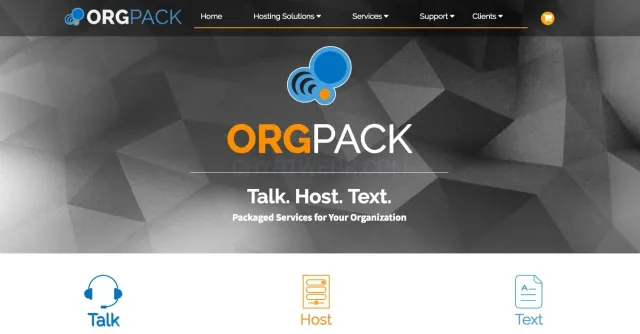 OrgPack website